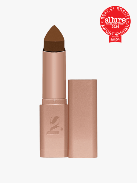 LYS Beauty No Limits Cream Bronzer on a grey background with Allure Best of Beauty award winning badge